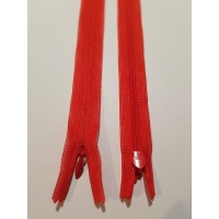 Блискавка потайна YKK тип-3 Японія 20см червоного кольору