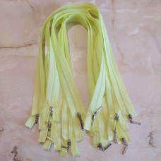 Блискавка роз'ємна 60см на 2 бігунки тип Спіраль Т-3 колір-ніжно салатовий