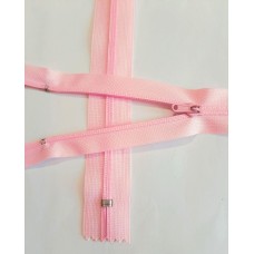 Блискавка напівпотайна 20см рожевого кольору