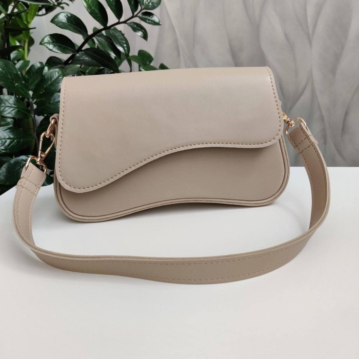 Сумка жіноча з екошкіри Беж, Біла, Шоколад