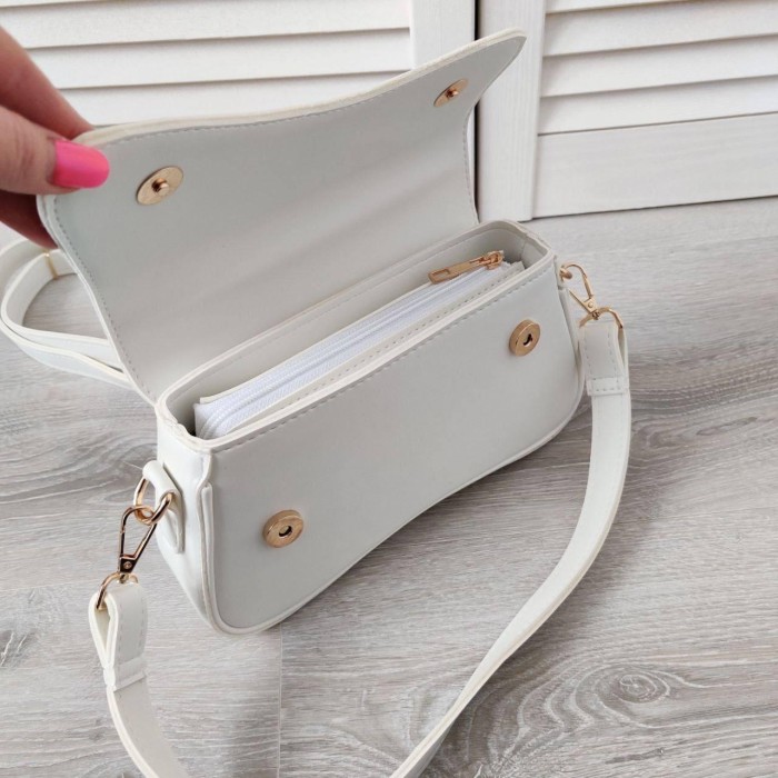 Сумка жіноча з екошкіри Беж, Лео чорна, Лео комбі, Біла, Шоколад Білий