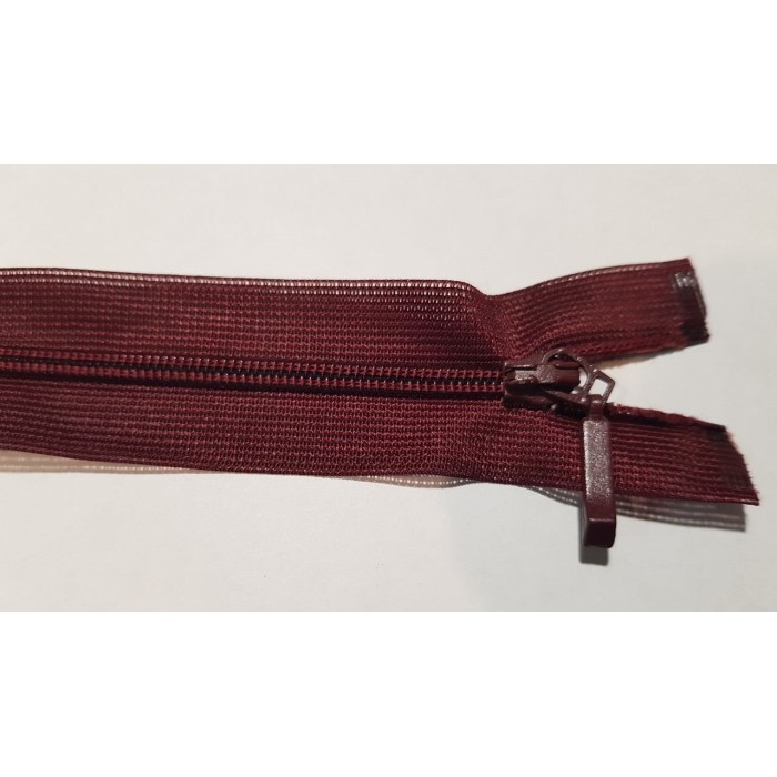 Блискавка роз'ємна 50см тип Спіраль Т-3 колір бордовий