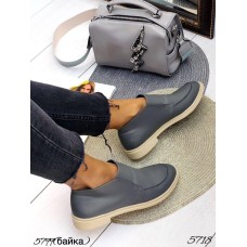 Туфлі/Лофери жіночі натуральна  шкіра сірі 36,39,40р