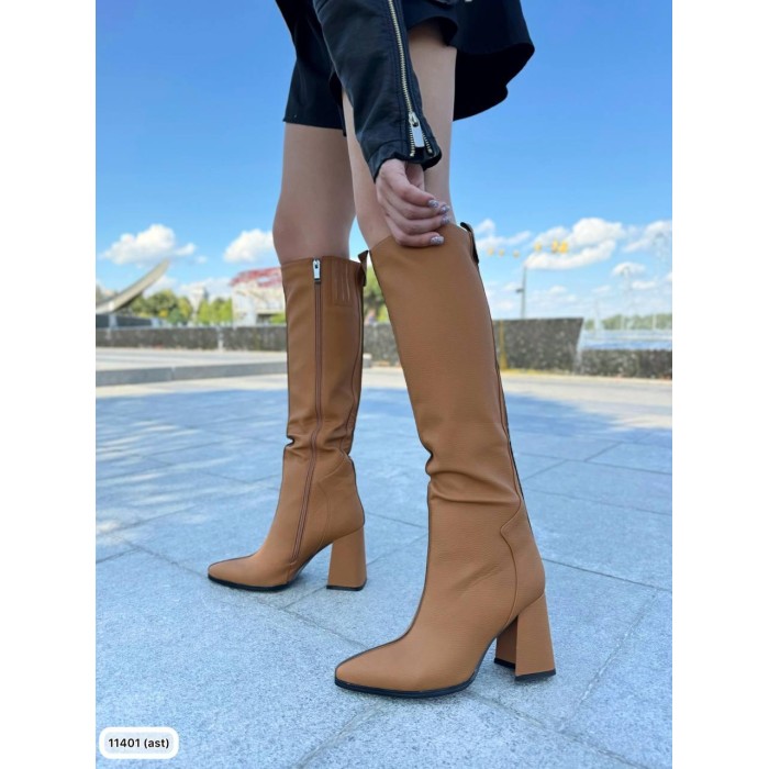 Чоботи жіночі, екошкіра руді деми 38р.