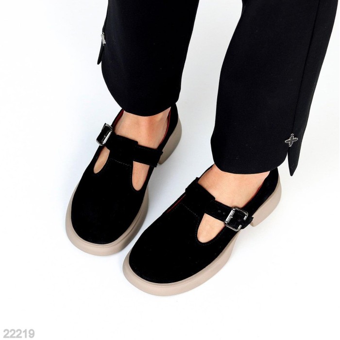 Туфлі жіночі натуральна замша чорні 37р