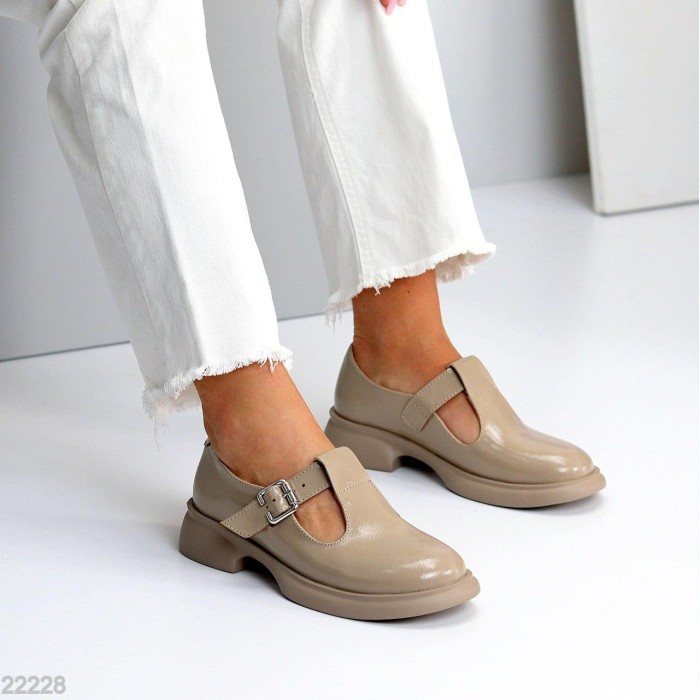 Туфли жіночі натуральна шкіра колір беж 37.41р