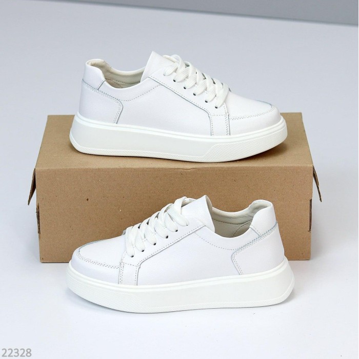 Кеди жіночі натуральна шкіра білі 36,38,39,41р