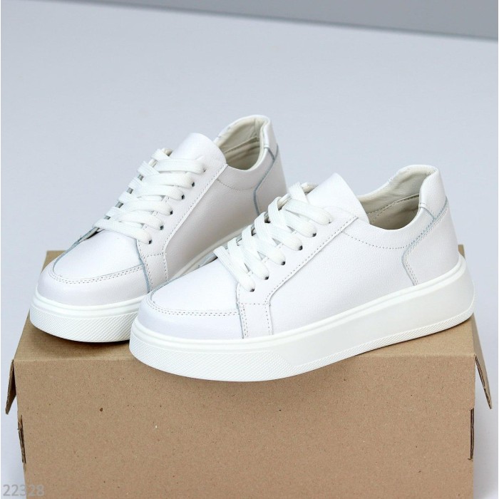 Кеди жіночі натуральна шкіра білі 36,38,39,41р