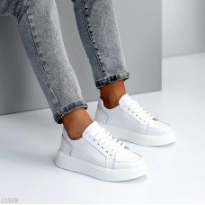 Кеди жіночі натуральна шкіра білі 36,38,39,41р