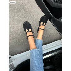 Туфли жіночі екозамша колір чорний 36,39,40р