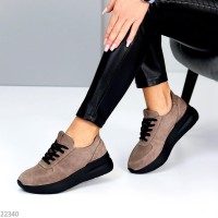 Кросівки жіночі натуральна замша колір-бежевий 38,39,41р