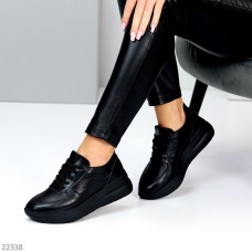 Кросівки жіночі натуральна шкіра чорні 37,41р