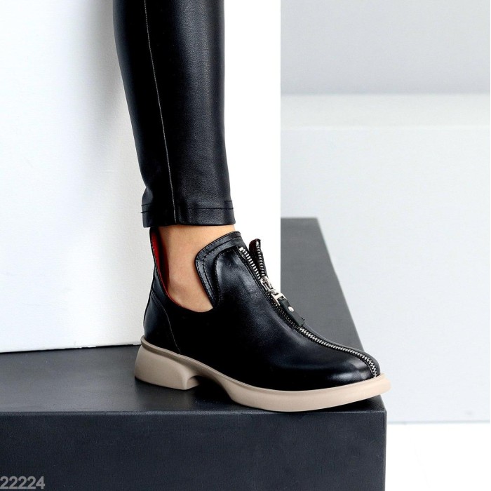 Туфлі жіночі натуральна шкіра чорні 37,38,39,40р