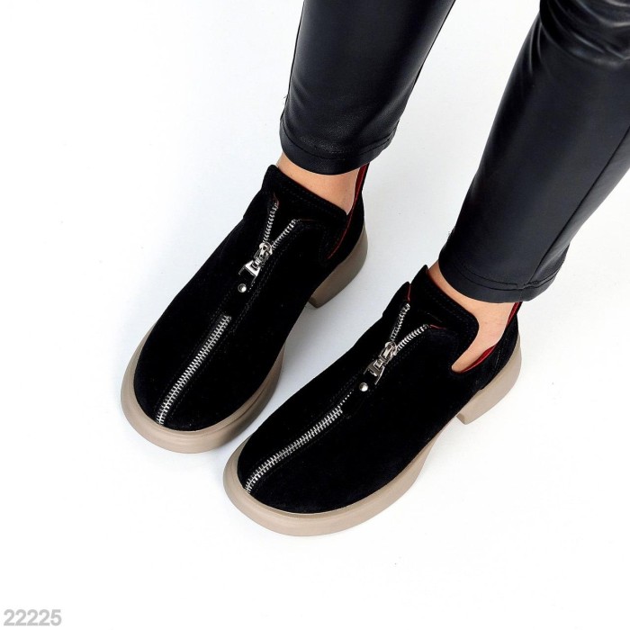 Туфлі жіночі натуральна замша чорні 36,37,38р