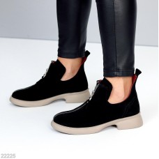 Туфлі жіночі натуральна замша чорні 36,37,38р