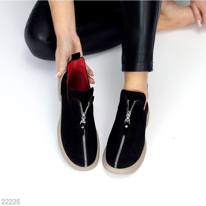 Туфлі жіночі натуральна замша чорні 36,37,38р