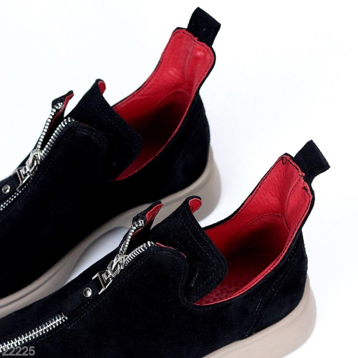 Туфлі жіночі натуральна замша чорні 36,37,38р