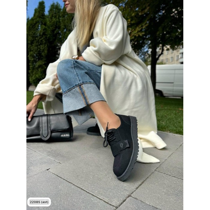 Туфлі жіночі з натуральної замши чорні демі 39,40р