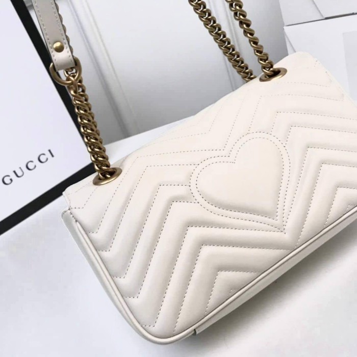 Сумка жіноча Гу натуральна шкіра Пудра, Червона, Біла Білий