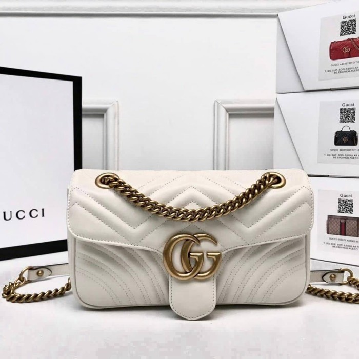 Сумка жіноча Гу натуральна шкіра Пудра, Червона, Біла Білий