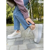 Кеди жіночі  зима/демі натуральна замша бежеві 37р