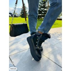 Черевики жіночі  утеплені натуральна замша чорні 39,40р