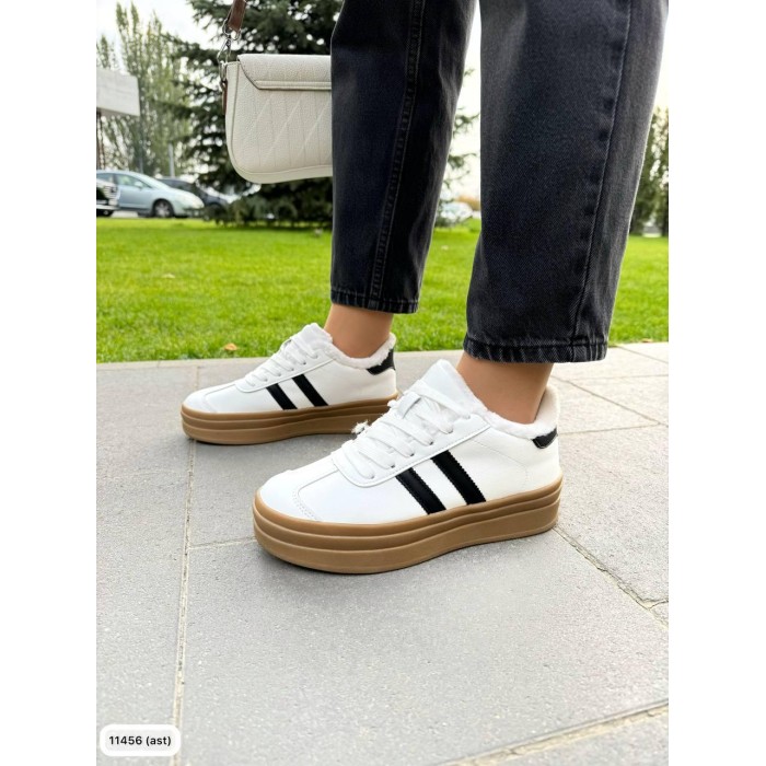 Кеди жіночі зима натуральна шкіра колір білий 36,39р