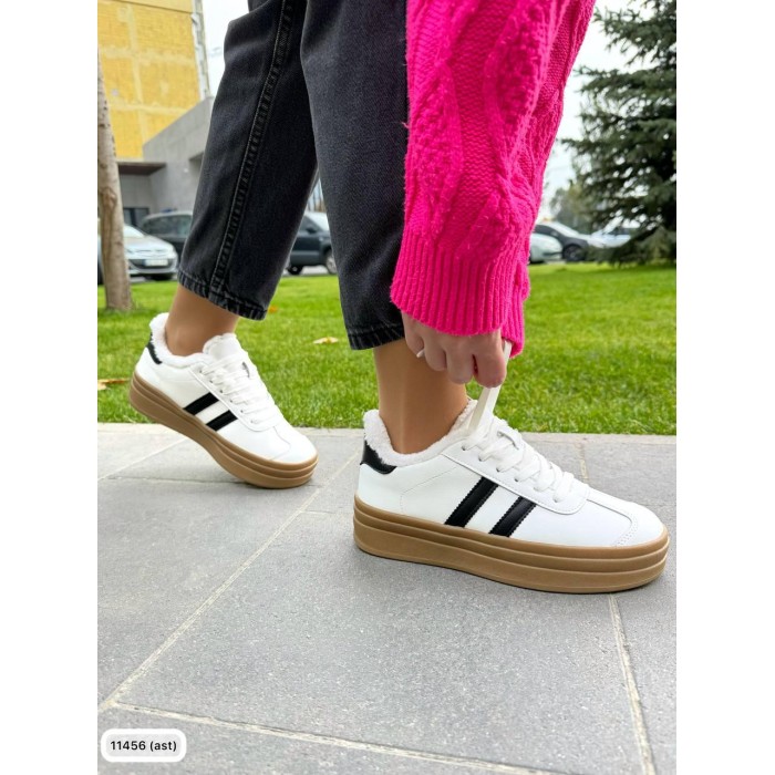 Кеди жіночі зима натуральна шкіра колір білий 36,39р