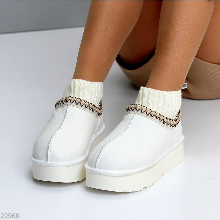 Уггі жіночі білі натуральна шкіра зима 36,37,40,41р.