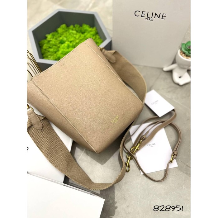 Сумка мішечок жіноча 2/1 з натуральної шкіри капучино