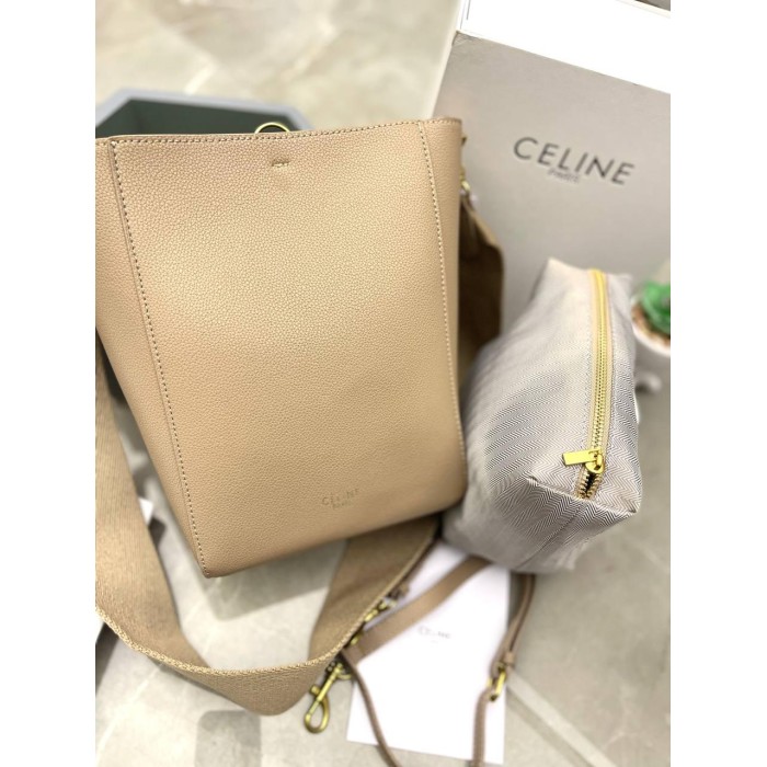 Сумка мішечок жіноча 2/1 з натуральної шкіри капучино