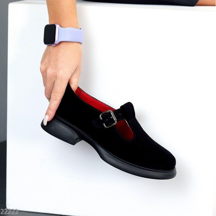 Туфлі жіночі натуральна замша чорні 38,41р