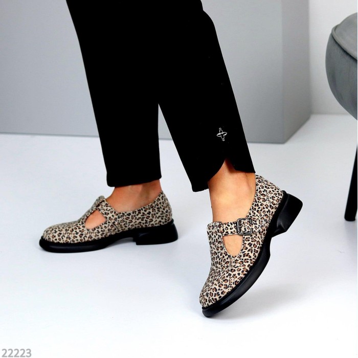 Туфлі жіночі натуральна шкіра колір-леопард 37,38,39,40р