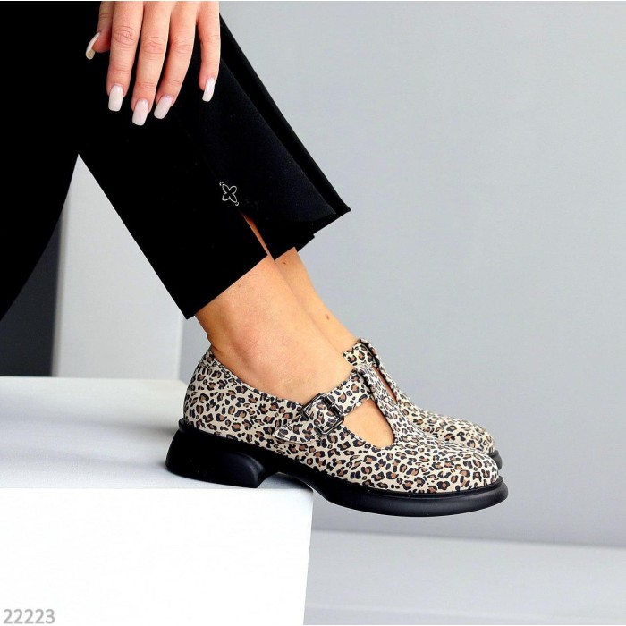 Туфлі жіночі натуральна шкіра колір-леопард 37,38,39,40р