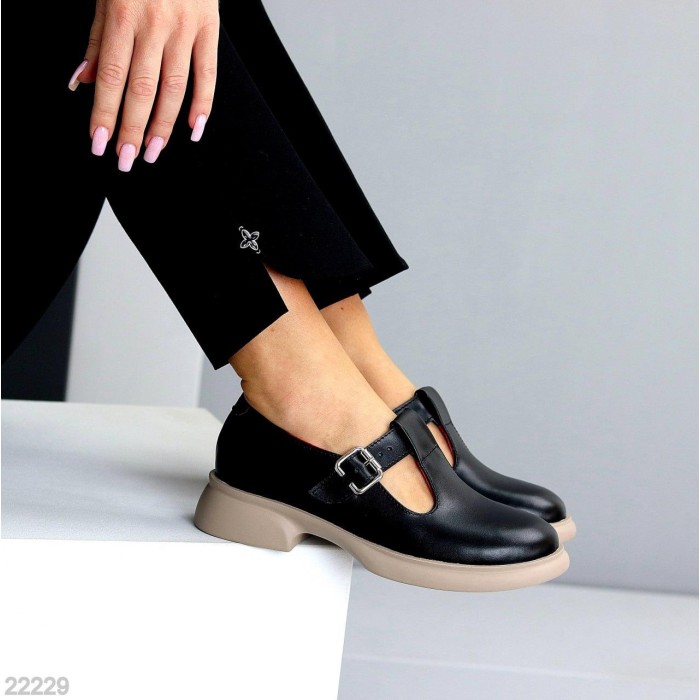 Туфлі жіночі натуральна шкіра чорні 36,37,38р