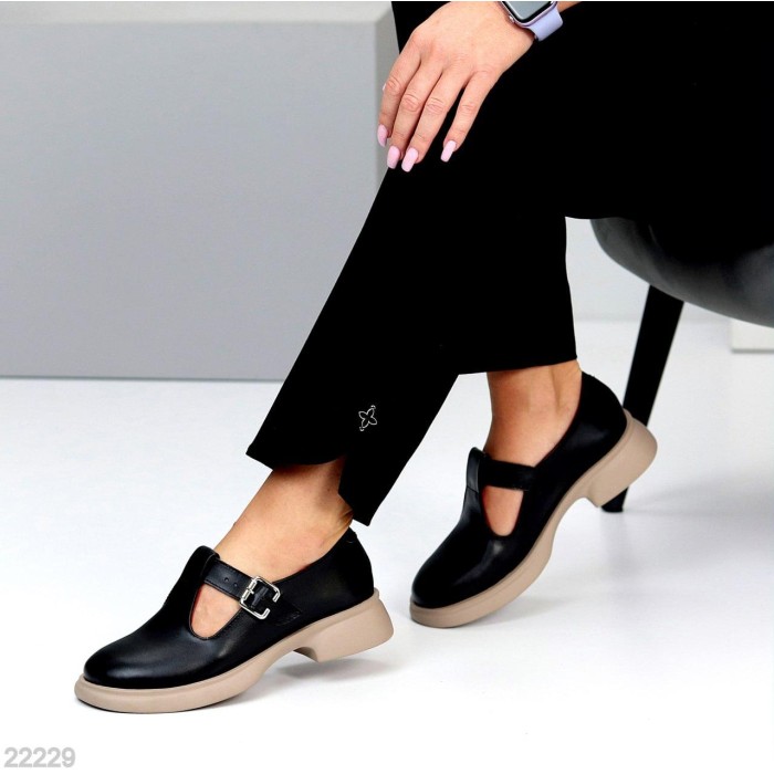 Туфлі жіночі натуральна шкіра чорні 36,37,38р