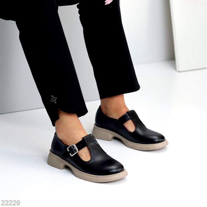 Туфлі жіночі натуральна шкіра чорні 36,37,38р