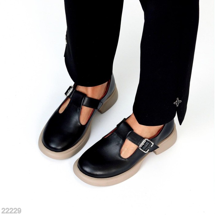 Туфлі жіночі натуральна шкіра чорні 36,37,38р