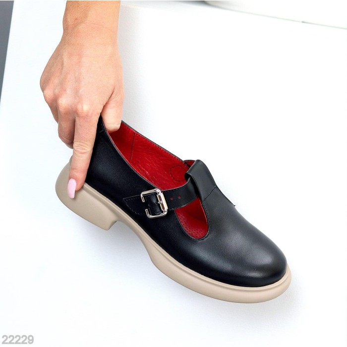 Туфлі жіночі натуральна шкіра чорні 36,37,38р