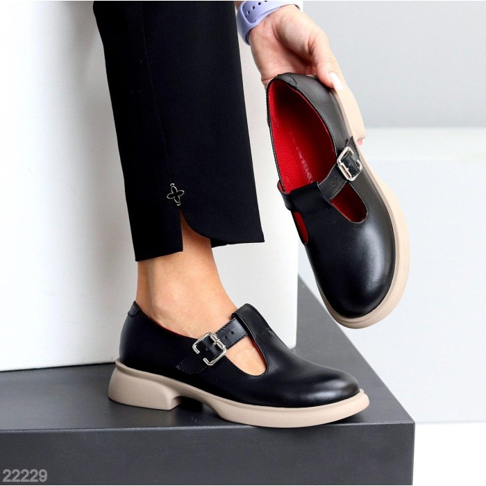 Туфлі жіночі натуральна шкіра чорні 36,37,38р