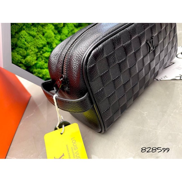 Сумка чоловіча Кросбоді натуральна шкіра Чорна