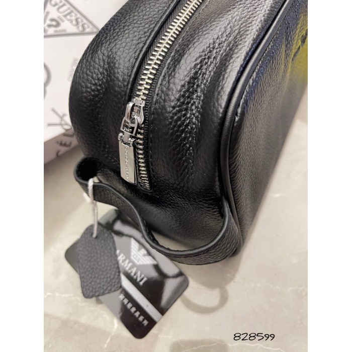 Сумка чоловіча Кросбоді натуральна шкіра Чорна