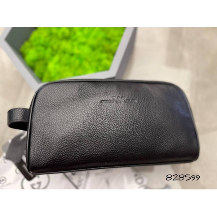 Сумка чоловіча Кросбоді натуральна шкіра Чорна