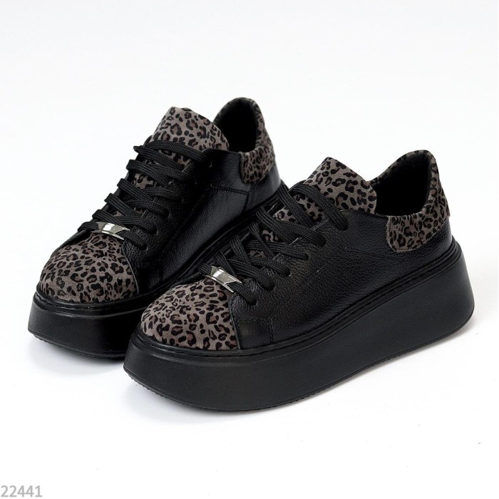 Кросівки жіночі натуральна шкіра/замша чорні 37р