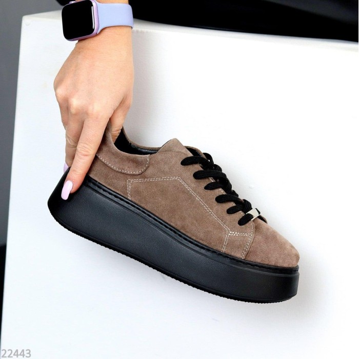 Кроссовки женские натуральная замша цвет беж 37р