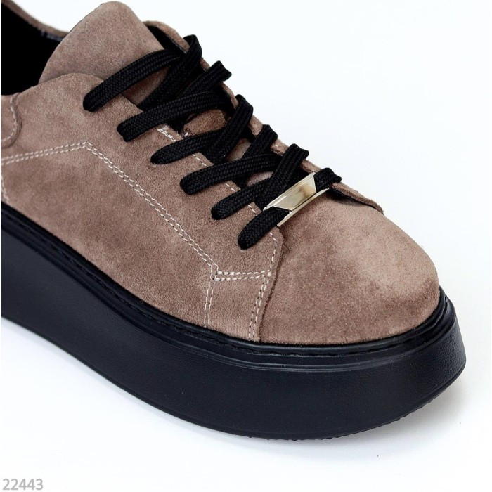 Кроссовки женские натуральная замша цвет беж 37р