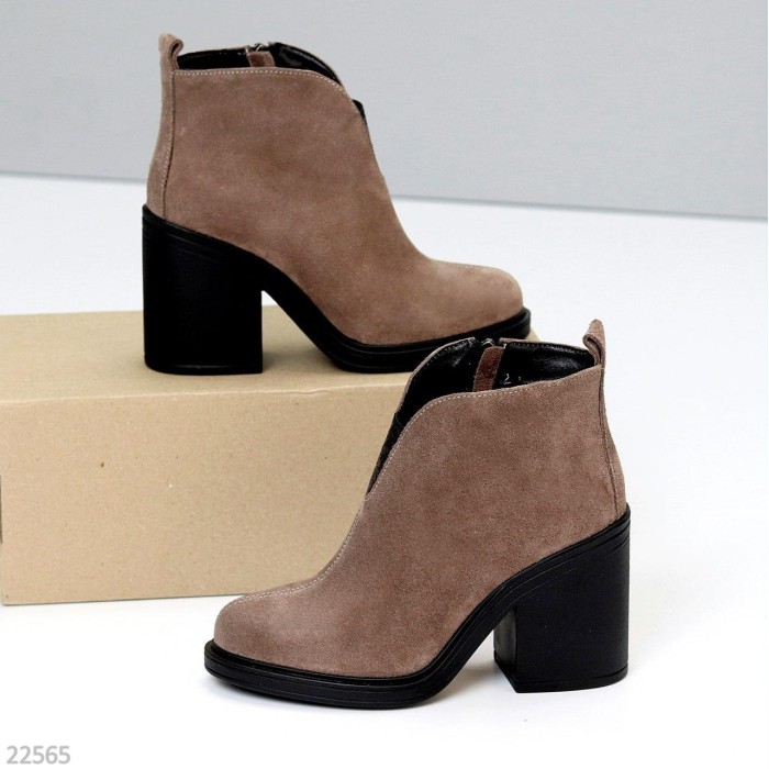 Ботильйони жіночі натуральна-шкіра колір-беж демі 36,37,38,40р