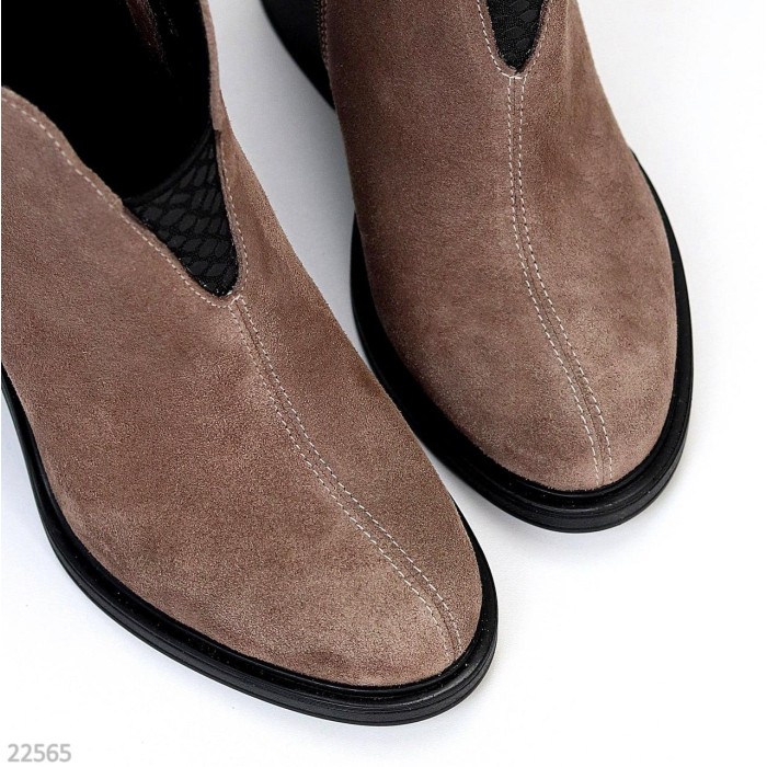 Ботильйони жіночі натуральна-шкіра колір-беж демі 36,37,38,40р