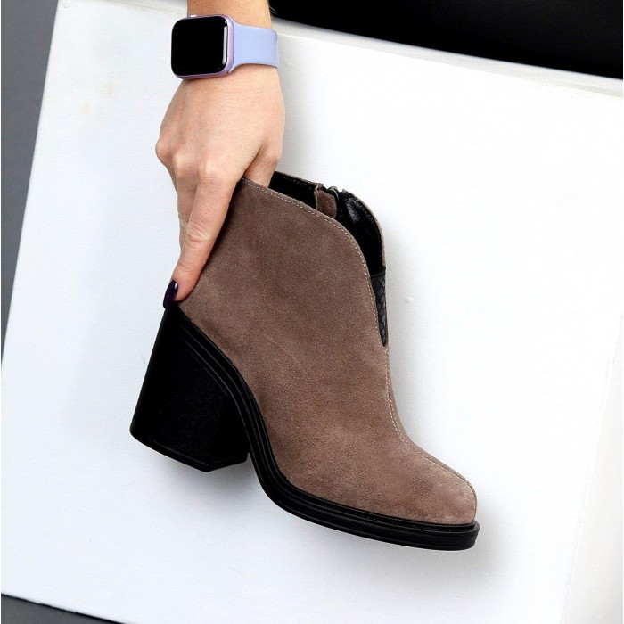 Ботильйони жіночі натуральна-шкіра колір-беж демі 36,37,38,40р