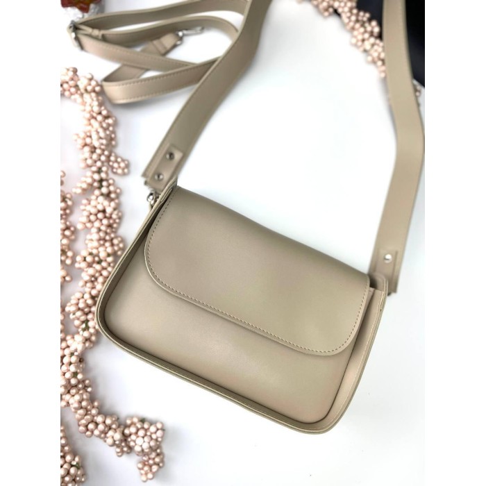 Сумка жіноча з екошкіри люкс колір: Чорний, Беж, Білий, Чорний рептилія Бежевий